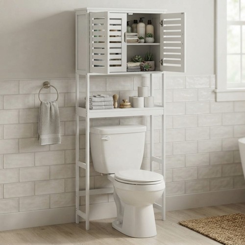 Modern space saving bathroom - modern,