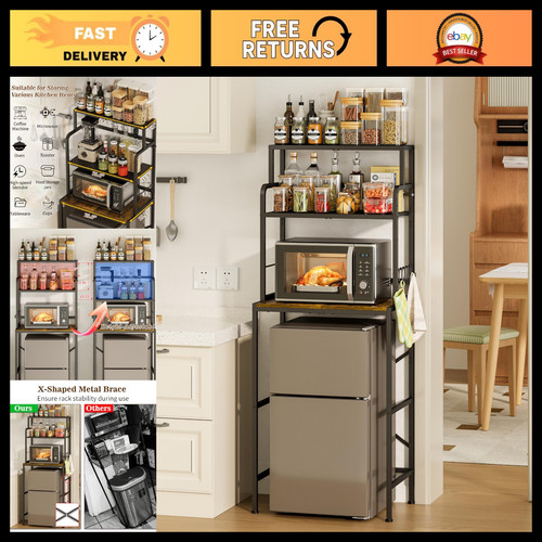 Tier mini fridge stand shelf - 3-tier,